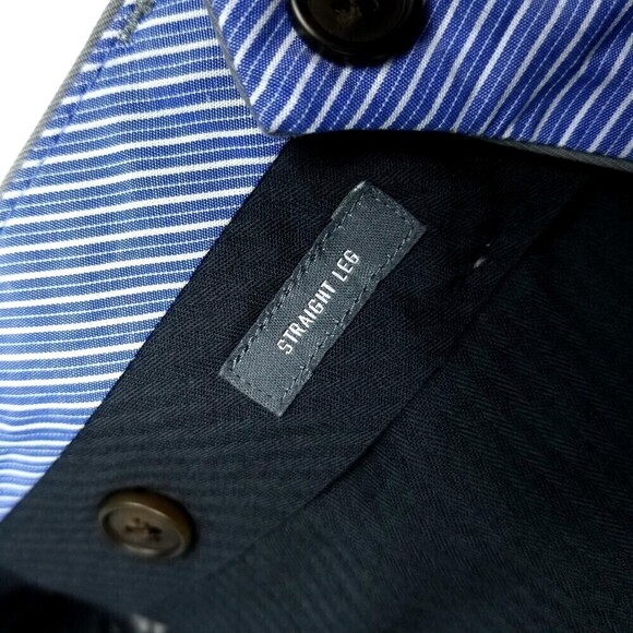 BONOBOS Stretch Washed Straight Leg Chino Dress Pant Trouser Men 35 x 32 Gray - Picture 7 of 7